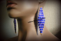 Boucles d'oreilles losanges 